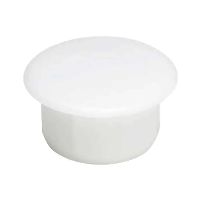 Merkproduct Copriforo in plastica Valplast 79B, diametro interno 16, esterno 17, finitura Bianco