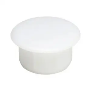 Copriforo in plastica Valplast 78, diametro interno 12, esterno 15, finitura Bianco Beperkt Aanbod