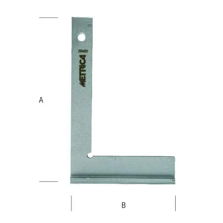 Aanbieding Squadra a capello Metrica 29196, lunghezza 300 mm, in acciaio, finitura Zincato