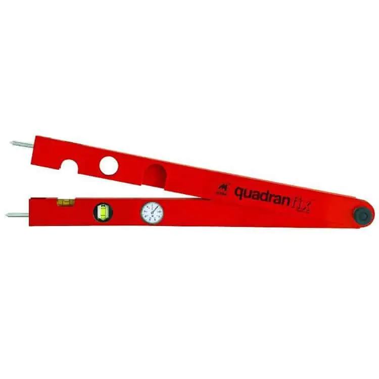 Misuratore Goniometro per angoli Metrica 29902 da 1000 mm, da 0 a 180°, in alluminio finitura Verniciato Rosso Meest Verkocht