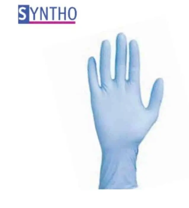 Merkproduct Guanto monouso Syntho, sintetico in nitrile, taglia 9, finitura Azzurro