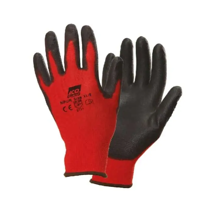 Koop Vandaag Guanti tecnici in Nylon Pu Red Icoguanti con rivestimento sintetico in Poliuretano, taglia M 7, colore Nero e Rosso