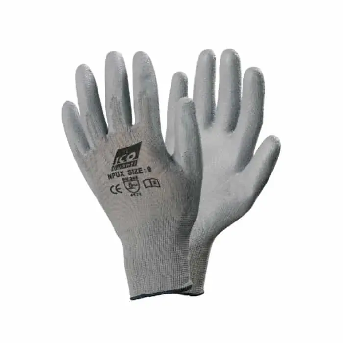 Guanti tecnici in Nylon Pu Icoguanti con rivestimento sintetico in Poliuretano, taglia M 7, colore Grigio Superprijs