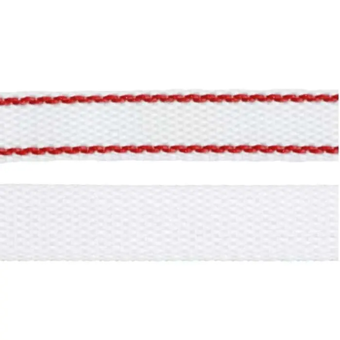 Cintino in rafia di polipropilene Filtessil per tapparella avvolgibile, larghezza 22 mm, colore Bianco con righe Rosse Actieprijs