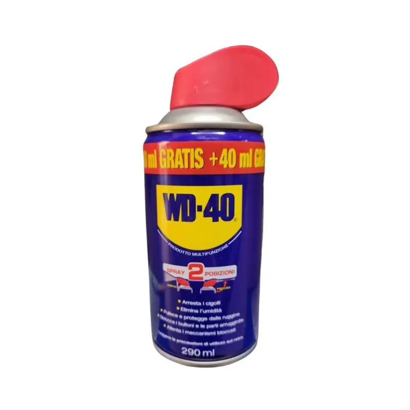 WD-40 Lubrificante 39489 Multifunzione con doppia posizione spray, 290 ml, colore pagliarino Speciale Aanbieding