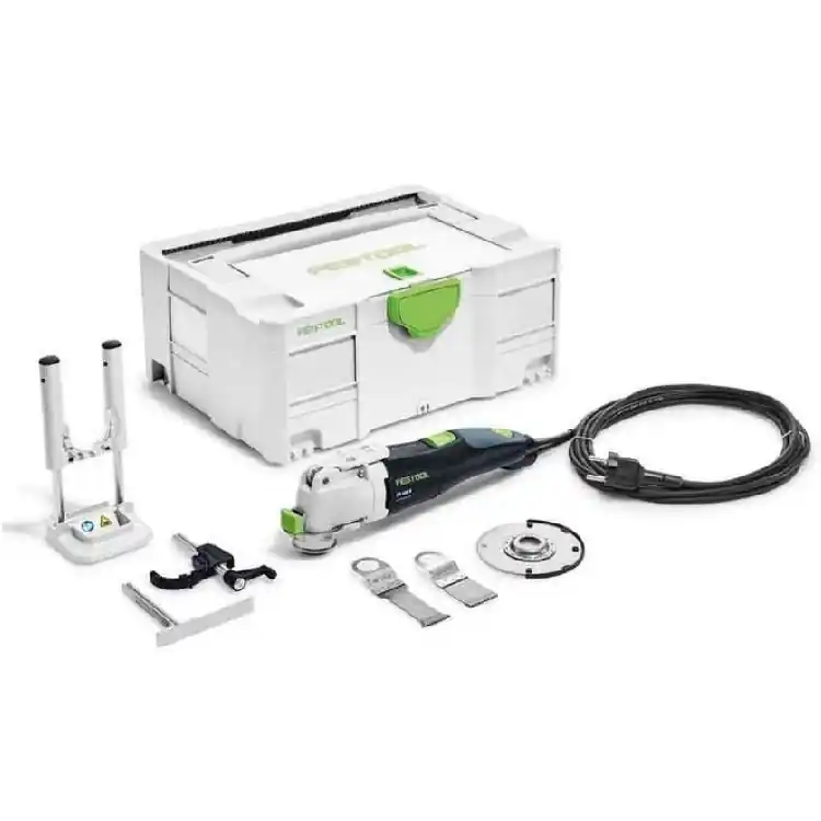 Elettroutensile OS 400 E-Set Vecturo Festool multifunzione, set con accessori, potenza 400 W Dagaanbieding
