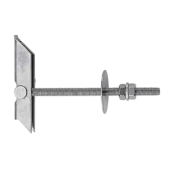 Fissaggio ad ancora KD 6 Fischer in acciao, con barra e 2 dadi, per supporti forati, diametro 16 mm, vite M6x100 mm Beperkte Voorraad