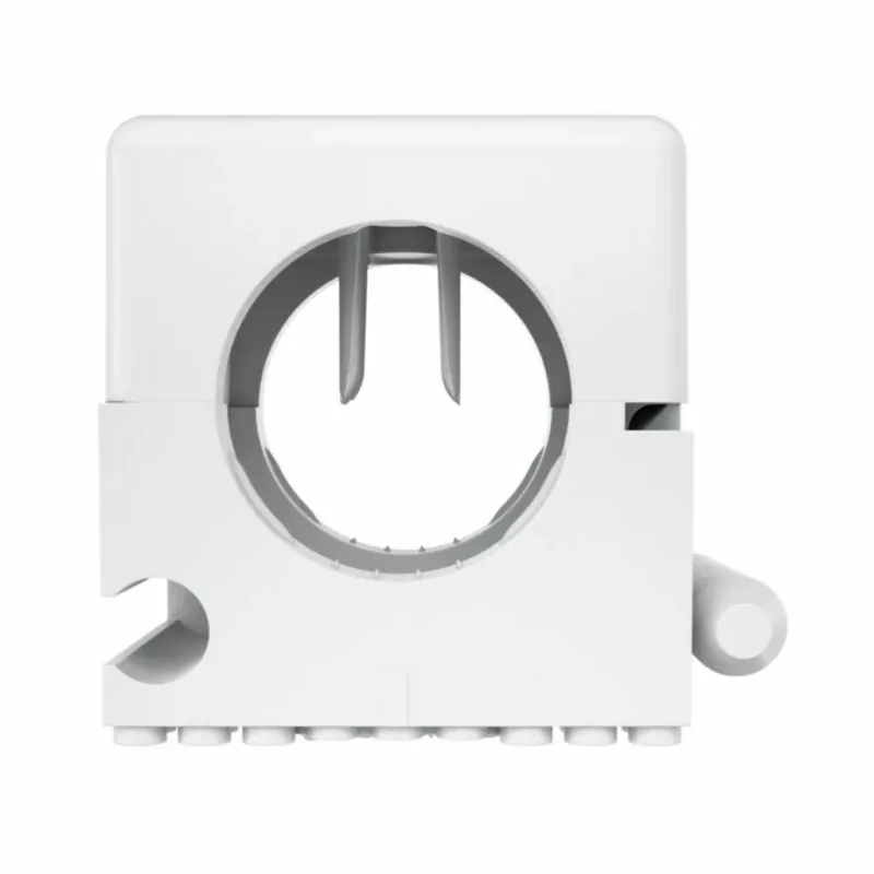 Clip Fischer fissatubo a sella SCH 12 - 16 in nylon, lunghezza 27,5 mm, altezza 28,7 mm, colore grigio Veilige Betaling