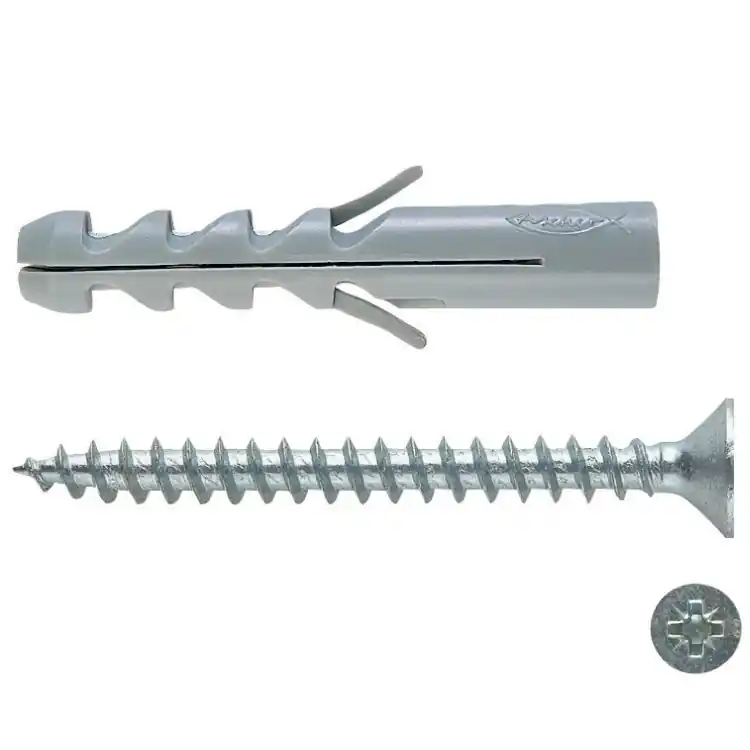 Seizoensaanbieding Tassello SV Fischer, per fissaggio Universale, diametro 5 mm, lunghezza 25 mm, con vite 4x30 mm, materiale Nylon