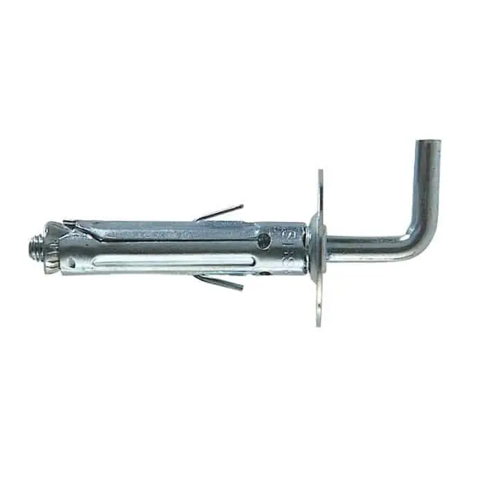 Tassello in acciaio SBS 8/12 Fischer con gancio medio, per fissaggi universali, lunghezza 40 mm, diametro 8 mm Bestel Nu