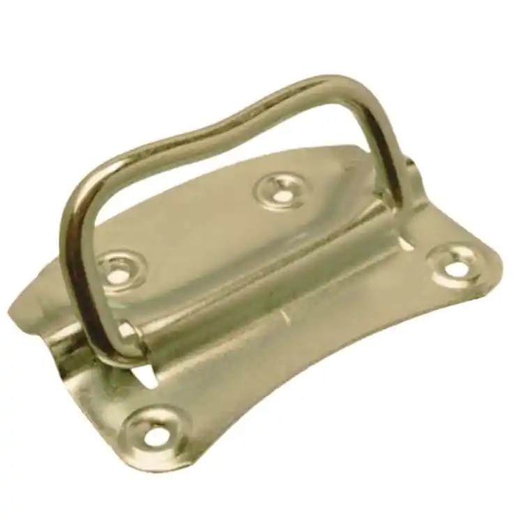 Nieuw Maniglia baule 7.20 Fel per mobile e cassapanca dimensione esterna 110x57 mm, ingombro 55 mm, acciaio Ottonato