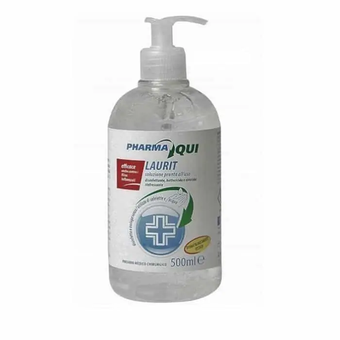 Superprijs Igienizzante per mani con erogatore igienico Laurit Pharma, utilizzo pratico quotidiano, 500 ml