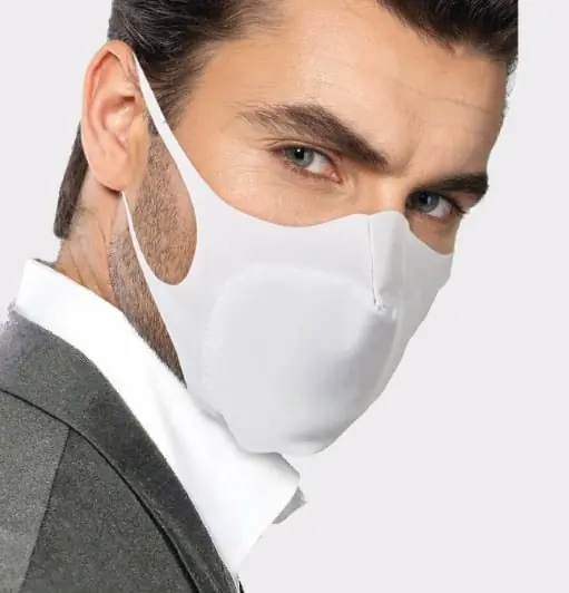 Korting Mascherine filtranti elastiche Mungo confezione 2 pezzi colore Bianco