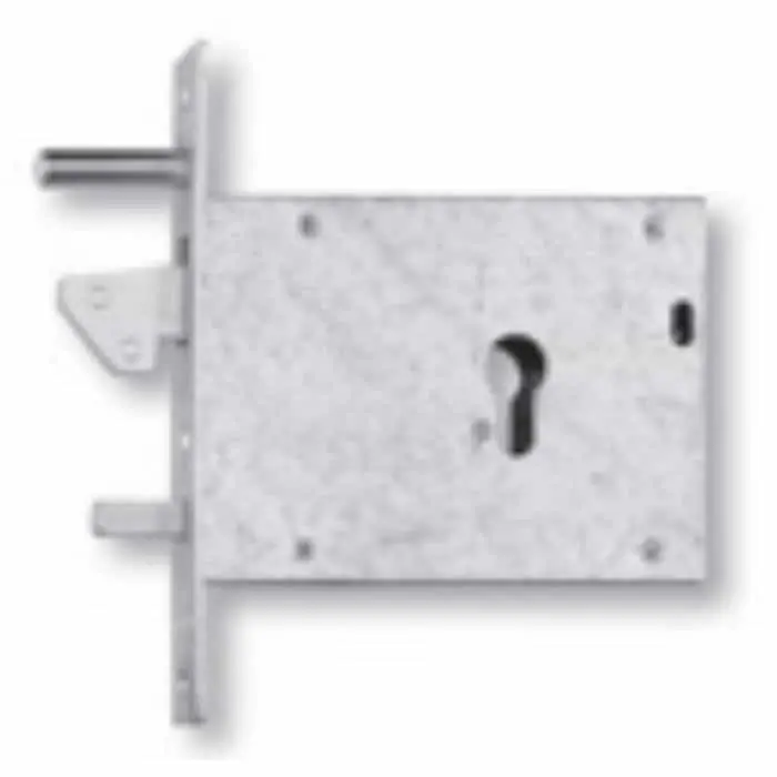 Direct Beschikbaar Serratura da infilare 381 EGI Fiam per porta, con cilindro, funzionamento 8-12 V, entrata 90 mm