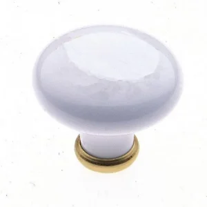 Meest Verkocht Pomolo per mobile Valli&Valli misura 30mm Bianco