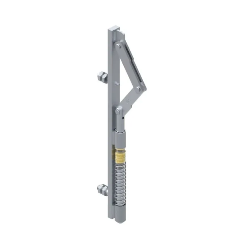 Snelle Levering Catenaccio a gomito a vite VL0200.310 Fac per cancello 2 ante automatico, lunghezza 306 mm, ambidestro, Acciaio finitura Zincata