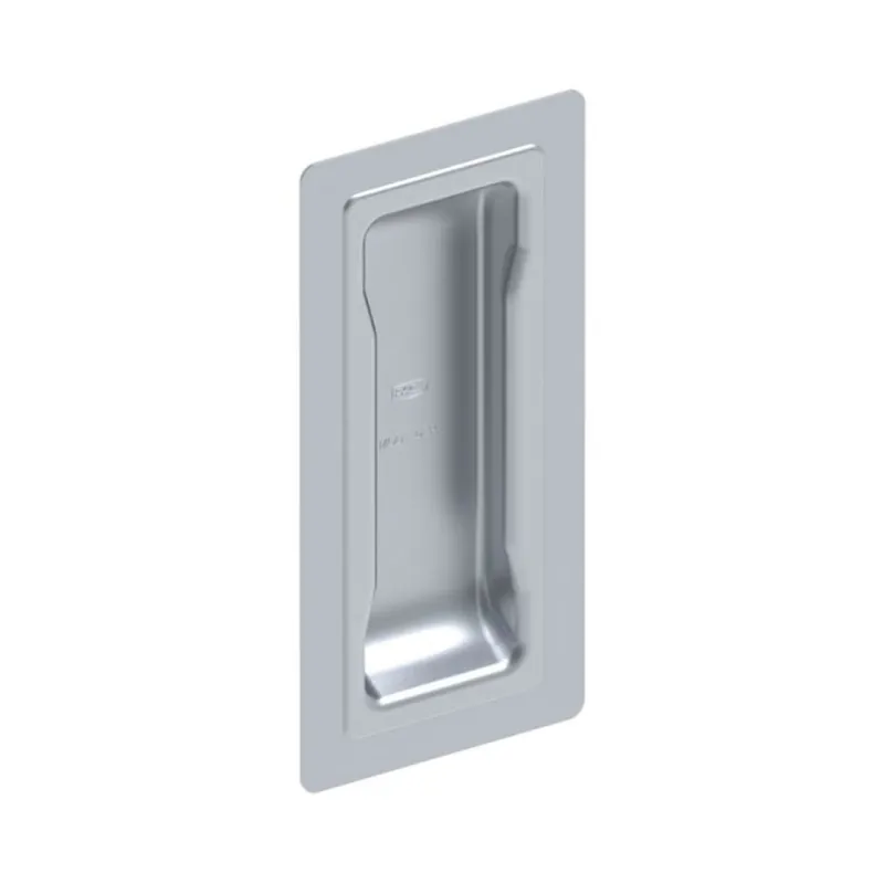 Maniglia ad incasso VB1101.165 Fac per portone sospeso, altezza 200 mm, larghezza 90 mm, Acciaio finitura Zincata Premium