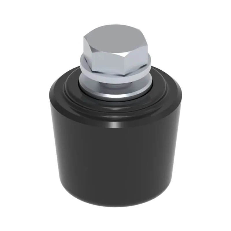 Voordeelprijs Oliva conica VA3102.T37 Fac per guida superiore cancello scorrevole, diametro 37 mm, altezza 30 mm, filetto M10, Nylon finitura Nero