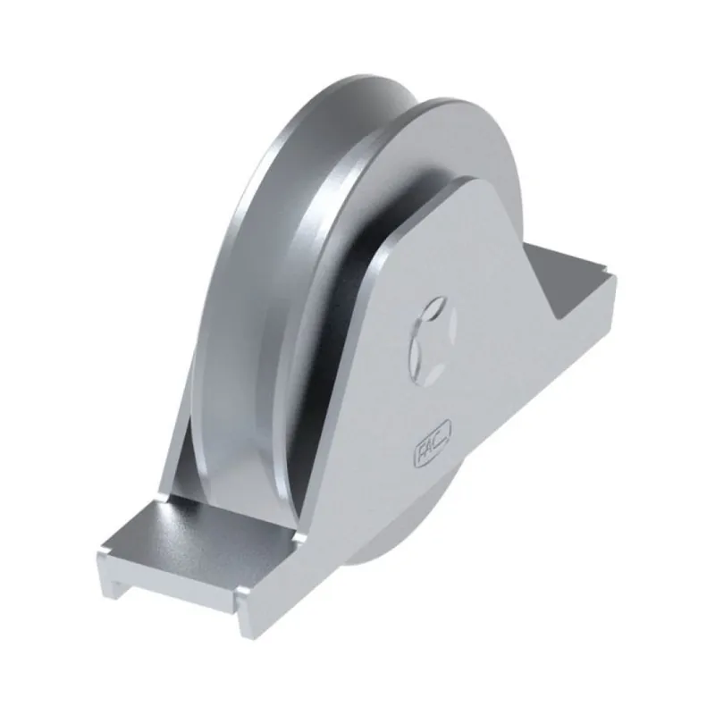Actieprijs Ruota gola V a saldare VA1103.100 Fac per cancello scorrevole, diametro 100 mm, con cuscinetto a sfera, portata 220 Kg, Acciaio finitura Zincato