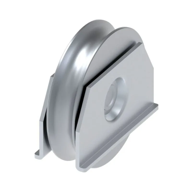 Ruota gola Tonda a saldare VA1308.100 Fac per cancello scorrevole, diametro 100 mm, gola 16 mm, con cuscinetto a sfera, portata 200 Kg, Acciaio finitura Zincato Lage Prijs