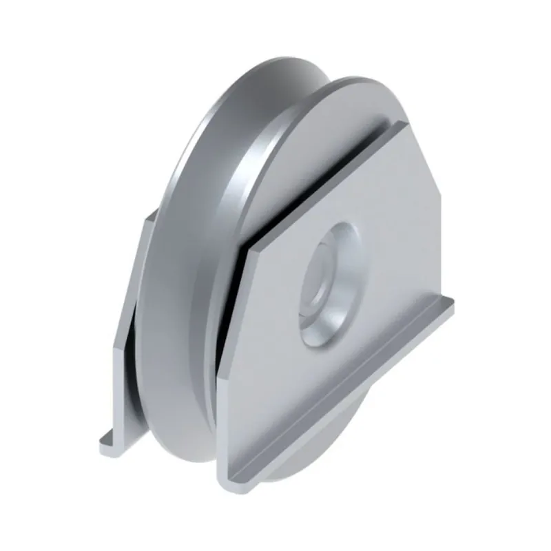 Ruota gola V a saldare VA1108.100 Fac per cancello scorrevole, diametro 100 mm, con cuscinetto a sfera, portata 200 Kg, Acciaio finitura Zincato Finale Uitverkoop
