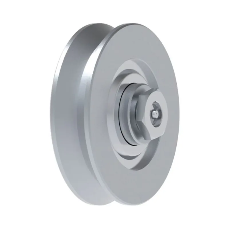 Ruota gola V VA1102.200 Fac per cancello scorrevole, diametro 200 mm, spessore 30 mm, foro 23 mm, con cuscinetto a sfera, portata 600 Kg, Acciaio finitura Zincato Express Levering