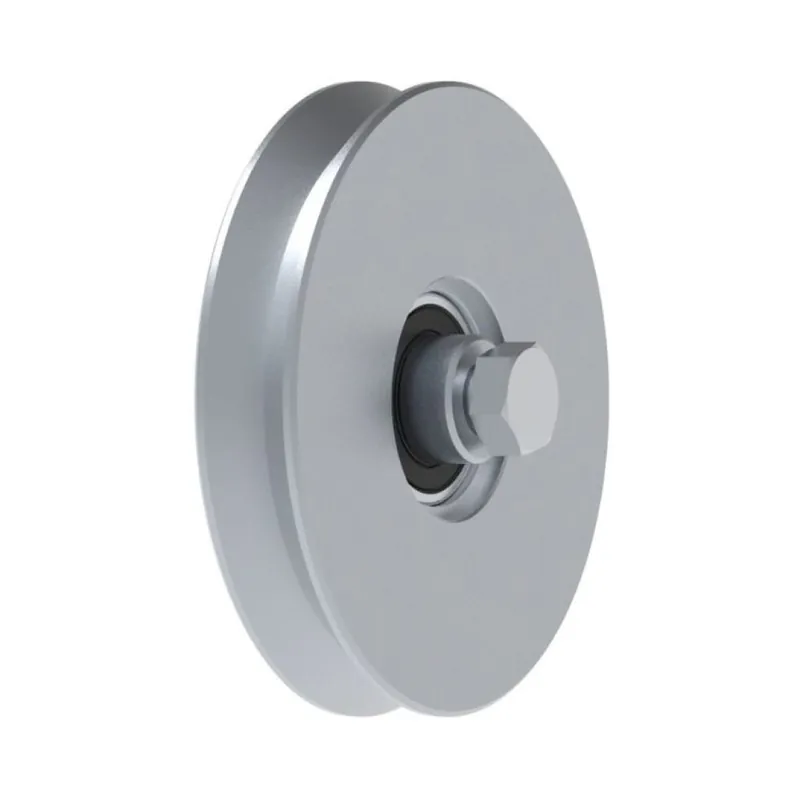 Ruota gola V VA1101.160 Fac per cancello scorrevole, diametro 160 mm, spessore 26 mm, foro 16 mm, con cuscinetto a sfera, portata 300 Kg, Acciaio finitura Zincato Direct Beschikbaar
