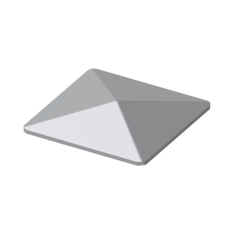 Cappello quadro a saldare VL2100.040.L Fac per copricolonna, dimensione 40x40 mm, altezza 6 mm, Acciaio finitura Naturale Lucido Korting