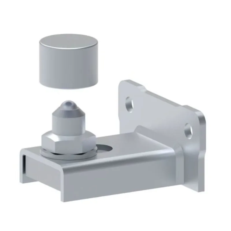 Cardine inferiore con piastra a vite VC2214.050 Fac per cardini a fascia con boccola filettata M27, regolazione 65-85 mm,, Acciaio finitura Zincato Beperkte Voorraad