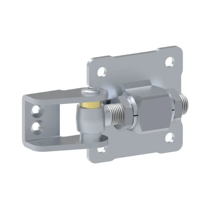 Beperkt Aanbod Cardine con piastra a vite VC3302.B18 Fac per cancello ad anta, filetto M18, regolabile 87-102 mm, Acciaio finitura Zincato