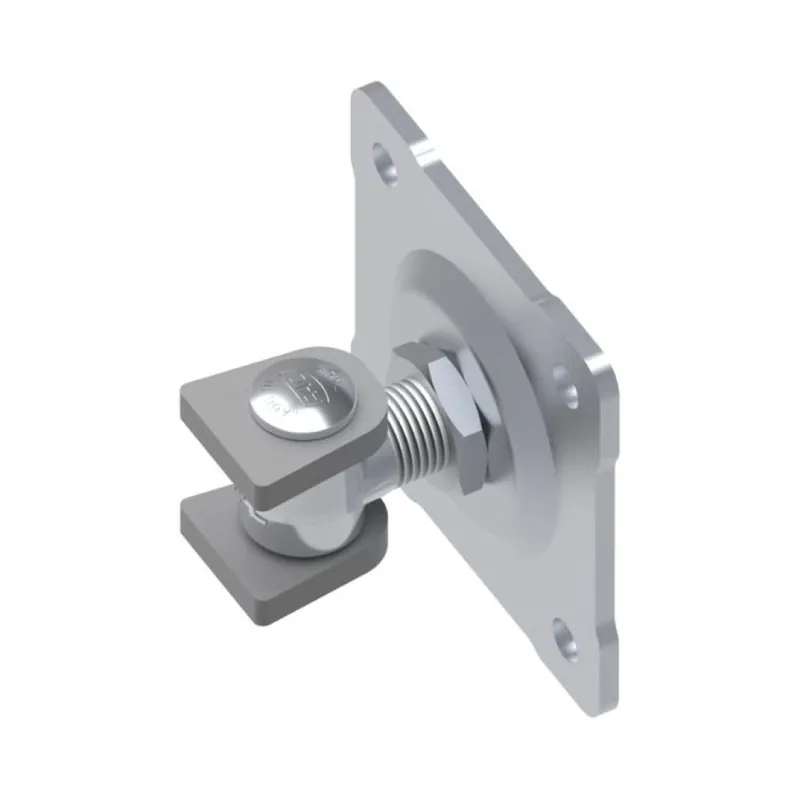 Korting Cardine con piastra a vite VC1106.A22 Fac per cancello ad anta, filetto M22, regolabile 61-81 mm, Acciaio finitura Zincato