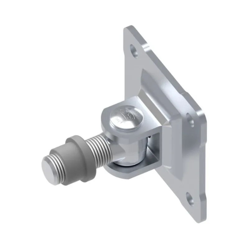 Korting Cardine con piastra a vite VC1213.A18 Fac per cancello ad anta, filetto M18, regolabile 47-73 mm, Acciaio finitura Zincato