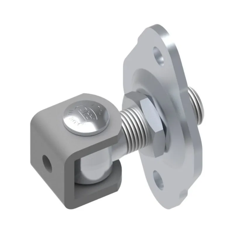 Cardine con piastra a vite VC1211.A18 Fac per cancello ad anta, filetto M18, regolabile 54-68 mm, Acciaio finitura Zincato Exclusieve Aanbieding