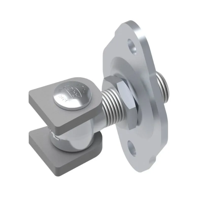 Hete Deal Cardine con piastra a vite VC1111.A22 Fac per cancello ad anta, filetto M22, regolabile 60-80 mm, Acciaio finitura Zincato