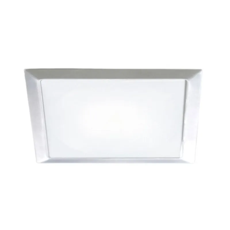 Gereduceerde Prijs Faretto quadro da incasso Sun Q Forma Funzione per ambienti interni, potenza 3,5 W, luce naturale, in metallo, finitura Acciaio