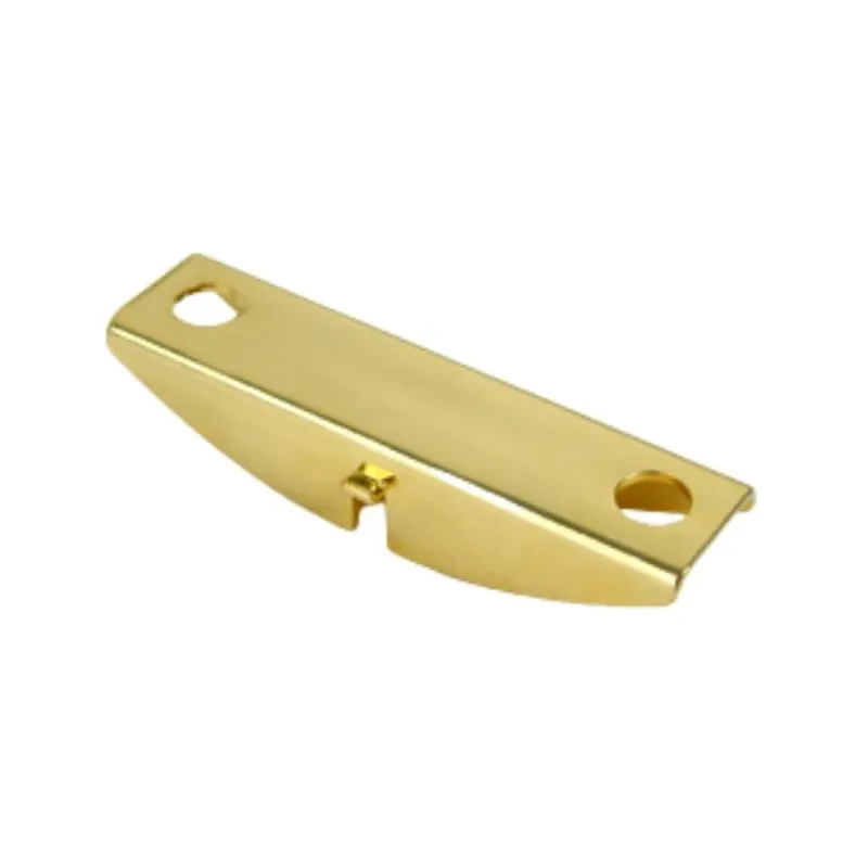 Cavaliere doppio Fitart, per ripiano in legno o vetro, dimensioni 48x12 mm, colore Dorato Opaco Bestseller