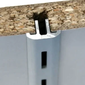 Cremagliera incasso RLE Fitart per fissaggio frontale, fresata 7,5x8 mm, lunghezza 3012 mm, Alluminio finitura Argento Anodizzato Laatste Kans