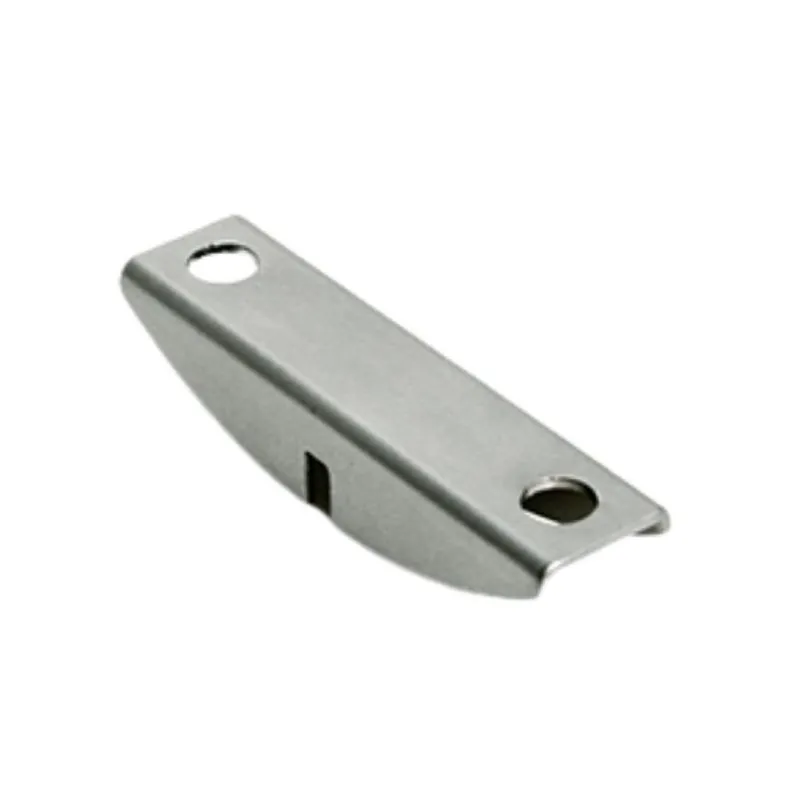Direct Beschikbaar Cavaliere doppio Fitart, per ripiano in legno o vetro, dimensioni 48x12 mm, colore Nickel Argento Satinato