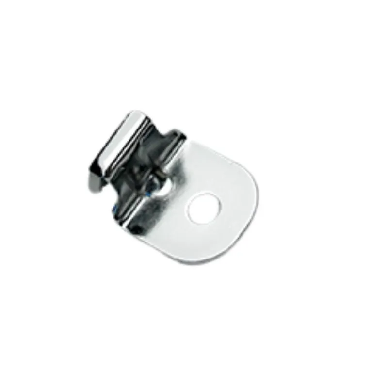 Op = Op Cavaliere laterale destro Fitart, per lastra a filo 8 mm, lunghezza 24 mm, colore Cromato