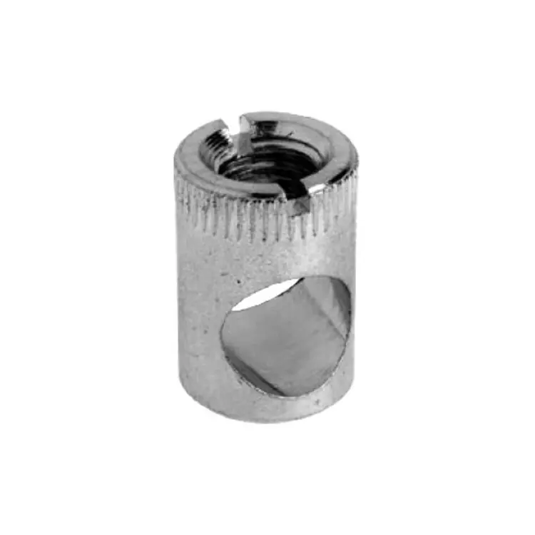 Speciale Aanbieding Boccola BO2107 CAR per mobile, filettata M6, spessore 22 mm, dimensioni 10x17 mm, Ferro finitura Zincato