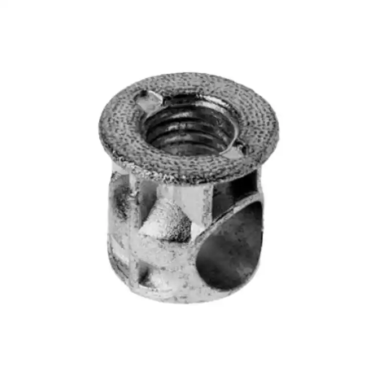 Hoge Kwaliteit Boccola con bordo BO1115 CAR per mobile, filettata 8MB, spessore 18 mm, dimensioni 16x15 mm, Zama finitura Zincata