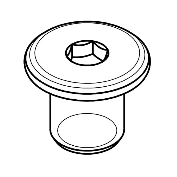 Betaalbaar Testina a dado esagonale 593A0 Mauri, filetto M8, testa tonda diametro 17 mm, lunghezza 11,5 mm, in Ferro, finitura Nichelato