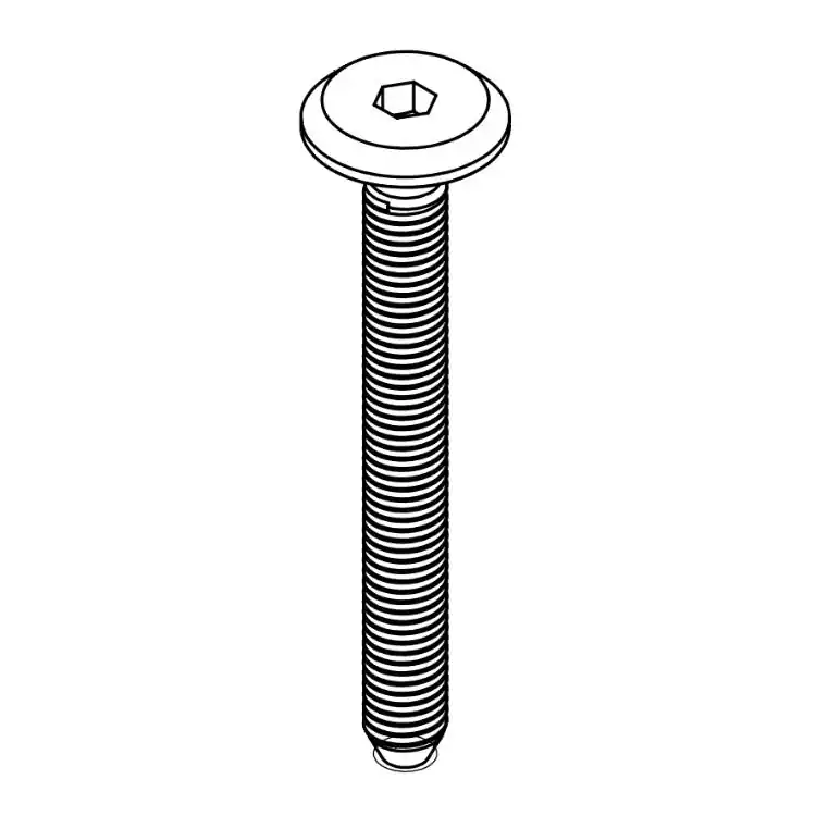 Vite TP-E 562A0 Mauri, filetto M6, lunghezza 35 mm, in Ferro, finitura Nichelato Hete Deal