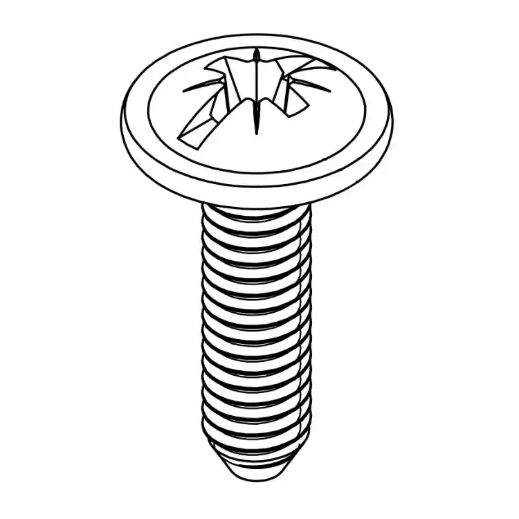 Vite TB 565H1 Mauri per giunzione vite, filetto M4, lunghezza 15 mm, in Ferro, finitura Nichelato Goedkoop