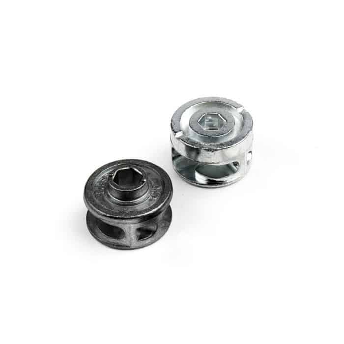 Giunzione orizzontale Superlock Effegibrevetti per assemblaggio mobile, dimetro 22 mm, Colore Zincato Veilige Betaling