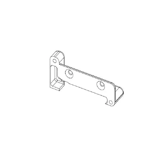 Base Proton Effegibrevetti per montaggio cerniera Destra, Acciaio finitura Nichelato Exclusieve Aanbieding