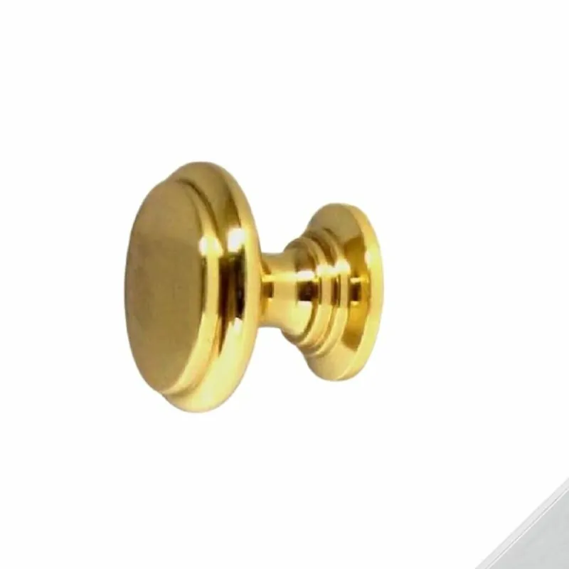 Shop Nu Pomolo testa piana per mobile E720 Mariva in Ottone, diametro 25 mm, finitura Cromato Lucido
