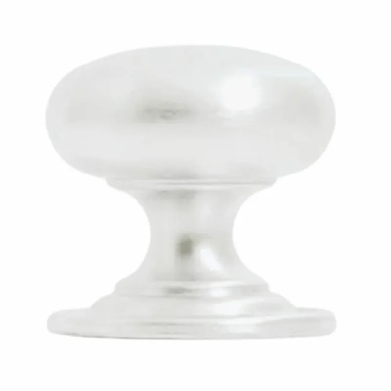 Koopje Pomolo 715 Mariva per mobile, diametro 30 mm, Ottone finitura Verniciato Bianco