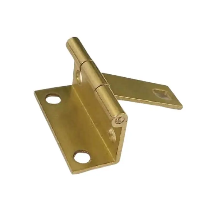 Cerniera zancata alta per mobile E79 Mariva in Ottone, altezza 25 mm, finitura Oro Lucido Verniciato Direct Verzonden