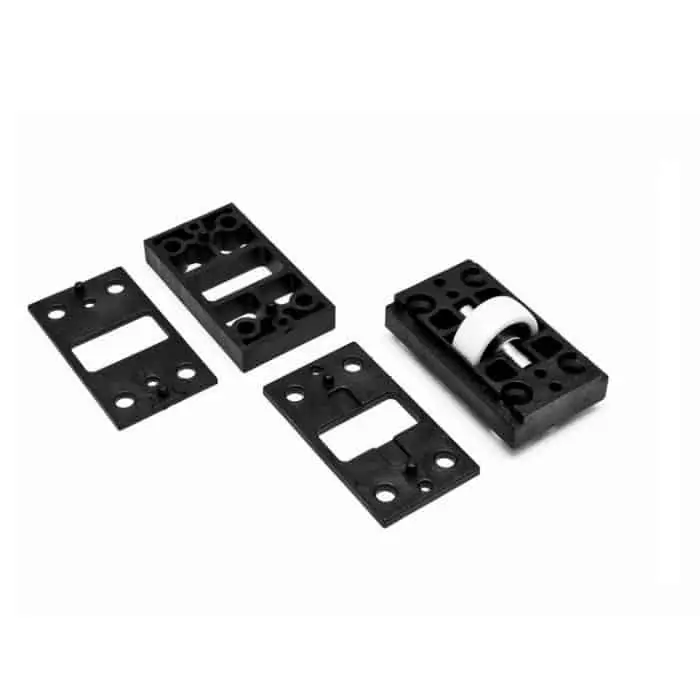 Basamento con rotellina reggi anta Esin Plast in Nylon, dimensioni 58x34,5 mm, colore Nero Korting